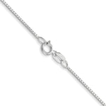 Gold (10K & 14K) Box Chain - 14k White Gold / 14 in / 0.7 mm, Spring Ring
