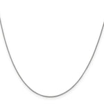 Gold (10K & 14K) Box Chain - 14k White Gold / 13 in / 0.7 mm, Lobster