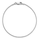 Gold (10K & 14K) Box Chain Bracelet - 14k White Gold / 7 in / 0.95 mm