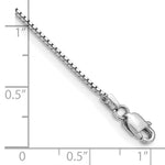 Gold (10K & 14K) Box Chain Bracelet - 14k White Gold / 8 in / 0.95 mm