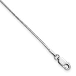 Gold (10K & 14K) Box Chain - 14k White Gold / 16 in / 0.95 mm