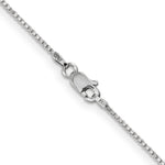 Gold (10K & 14K) Box Chain - 14k White Gold / 14 in / 1 mm