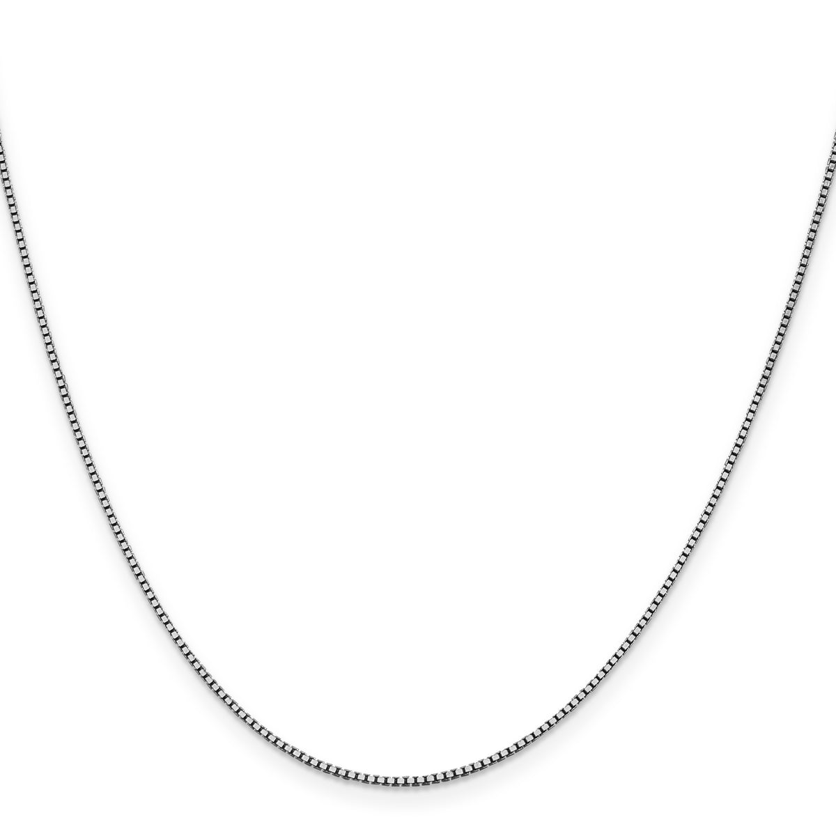 Gold (10K & 14K) Box Chain - 14k White Gold / 16 in / 1.05 mm