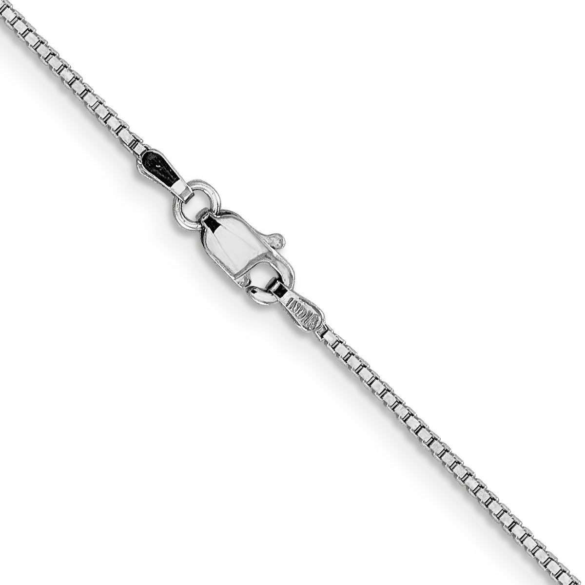 Gold (10K & 14K) Box Chain - 14k White Gold / 16 in / 1.05 mm
