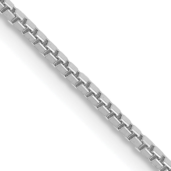 Gold (10K & 14K) Box Chain - 14k White Gold / 14 in / 1.1 mm