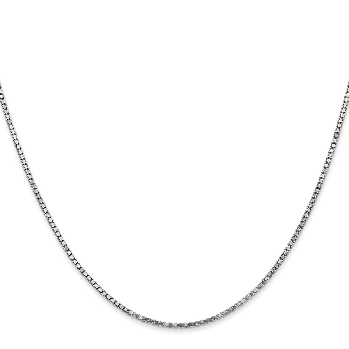 Gold (10K & 14K) Box Chain - 14k White Gold / 14 in / 1.3 mm