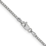 Gold (10K & 14K) Box Chain - 14k White Gold / 16 in / 1.5 mm