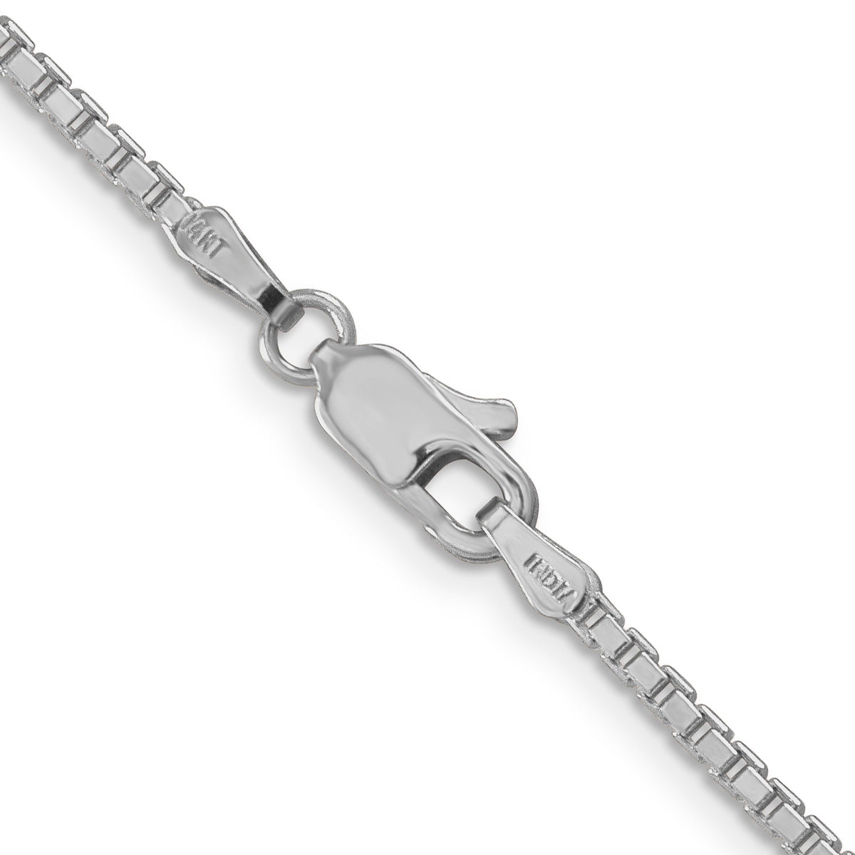 Gold (10K & 14K) Box Chain - 14k White Gold / 16 in / 1.9 mm