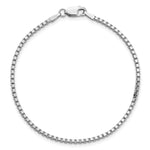 Gold (10K & 14K) Box Chain Bracelet - 14k White Gold / 7 in / 1.9 mm