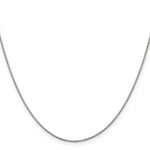 Gold (10K & 14K) Box Chain - 14k White Gold / 14 in / 0.9 mm, Spring Ring