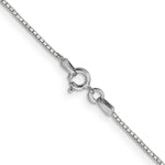 Gold (10K & 14K) Box Chain - 14k White Gold / 14 in / 0.9 mm, Spring Ring