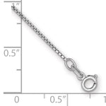 Gold (10K & 14K) Box Chain Bracelet - 14k White Gold / 7 in / 0.9 mm, Spring Ring