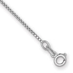 Gold (10K & 14K) Box Chain Bracelet - 14k White Gold / 7 in / 0.9 mm, Spring Ring