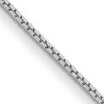 Gold (10K & 14K) Box Chain - 14k White Gold / 14 in / 0.9 mm, Spring Ring