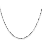 Gold (14K) Diamond-Cut Milano Rope Chain - 14k White Gold / 18 in / 1.8 mm