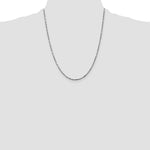 Gold (14K) Diamond-Cut Milano Rope Chain - 14k White Gold / 22 in / 1.8 mm