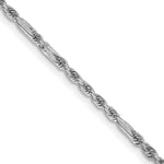 Gold (14K) Diamond-Cut Milano Rope Chain - 14k White Gold / 18 in / 1.8 mm