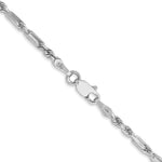Gold (14K) Diamond-Cut Milano Rope Chain - 14k White Gold / 18 in / 2.5 mm