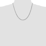 Gold (14K) Diamond-Cut Milano Rope Chain - 14k White Gold / 20 in / 2.5 mm