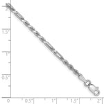 Gold (14K) Diamond-Cut Milano Rope Chain Bracelet - 14k White Gold / 7 in / 2.5 mm