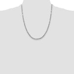 Gold (14K) Diamond-Cut Milano Rope Chain - 14k White Gold / 22 in / 3 mm