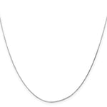 Gold Octagonal Snake Chain - 14k White Gold / 16 in / 0.5 mm
