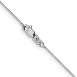 Gold Octagonal Snake Chain - 14k White Gold / 16 in / 0.5 mm