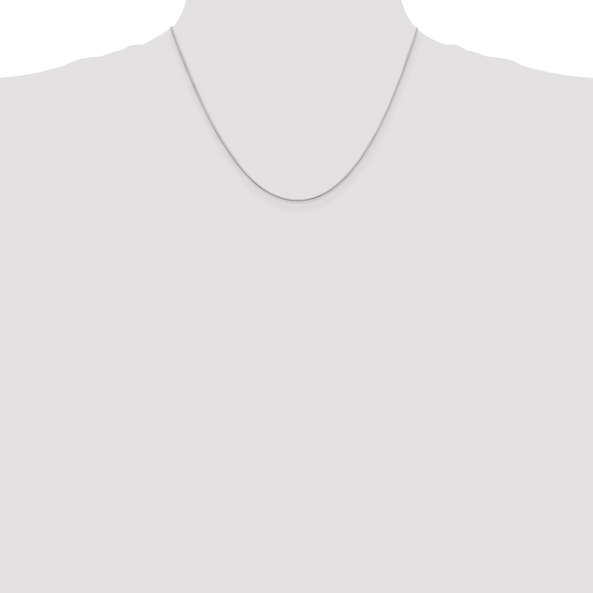 Gold Octagonal Snake Chain - 14k White Gold / 18 in / 0.6 mm