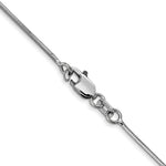 Gold Octagonal Snake Chain - 14k White Gold / 16 in / 0.8 mm