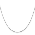Gold Octagonal Snake Chain - 14k White Gold / 16 in / 0.9 mm