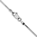 Gold Octagonal Snake Chain - 14k White Gold / 16 in / 0.9 mm