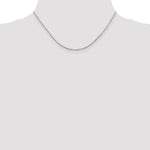 Gold Octagonal Snake Chain - 14k White Gold / 16 in / 1 mm
