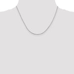 Gold Octagonal Snake Chain - 14k White Gold / 18 in / 1 mm