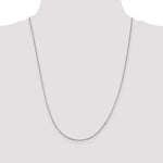 Gold Octagonal Snake Chain - 14k White Gold / 24 in / 1 mm