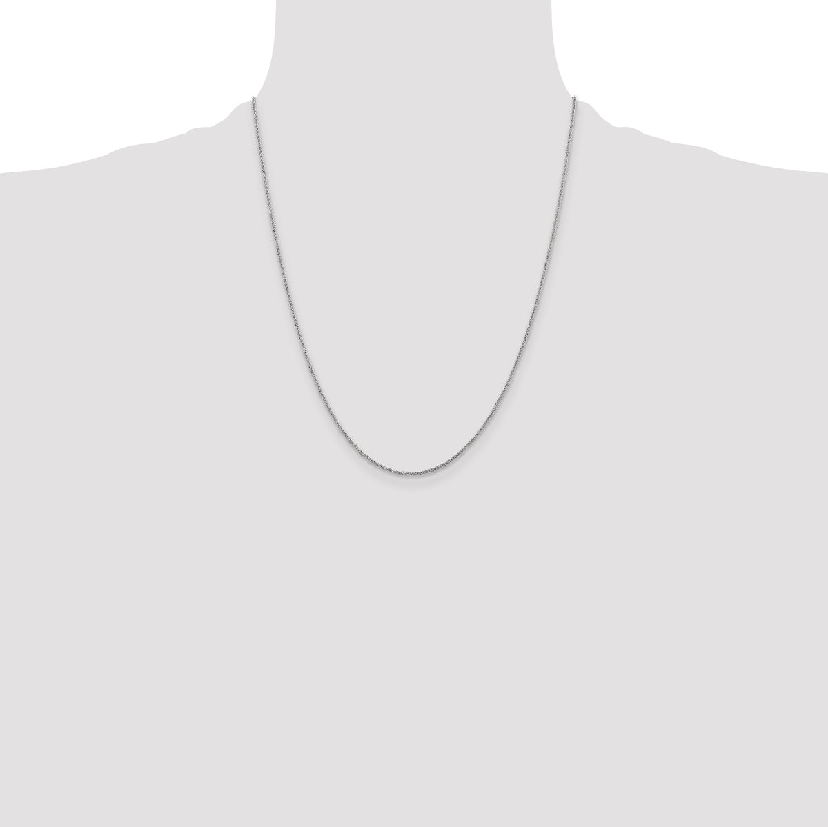Gold (10K & 14K) Ropa Chain - 14k White Gold / 22 in / 1.1 mm
