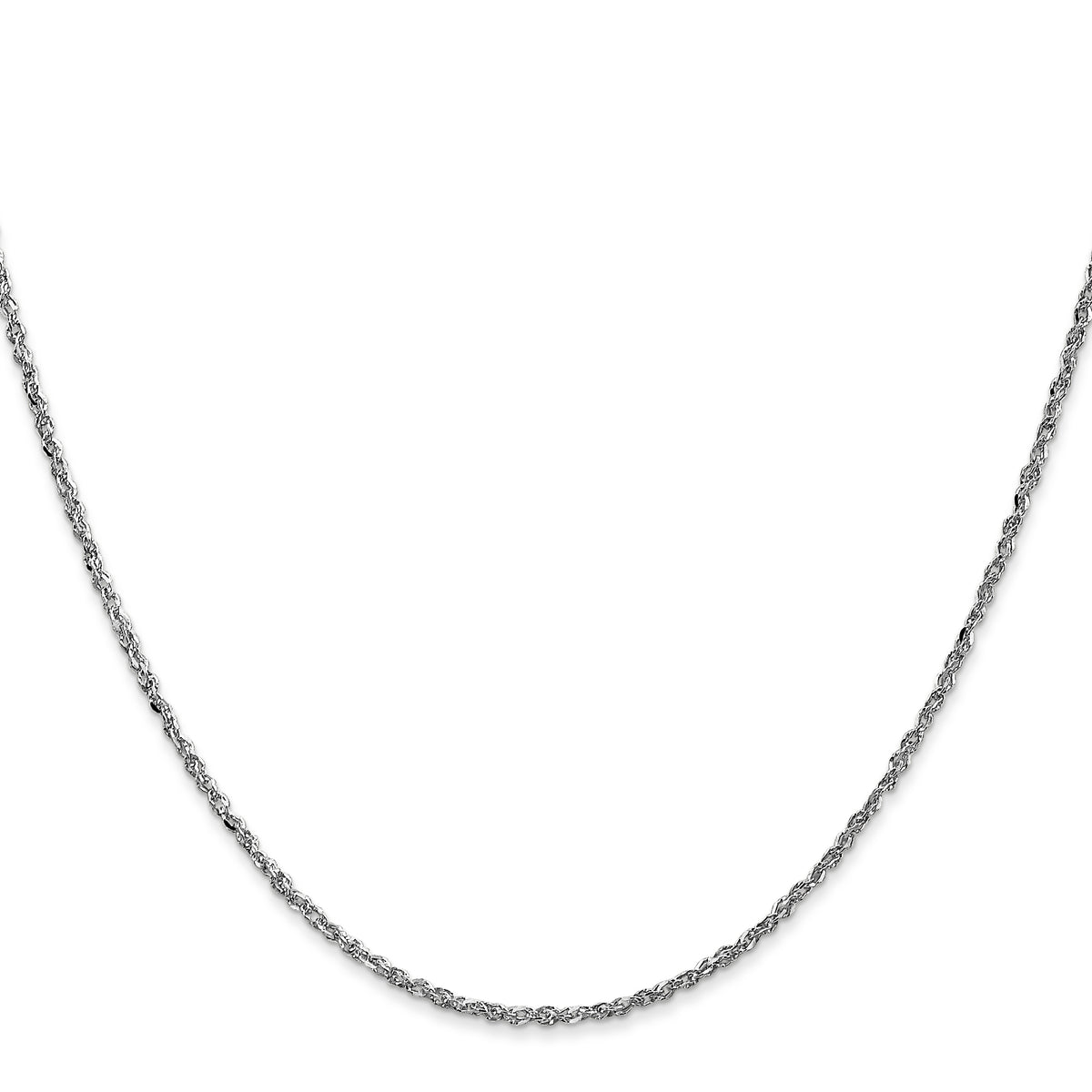 Gold (10K & 14K) Ropa Chain - 14k White Gold / 14 in / 1.7 mm
