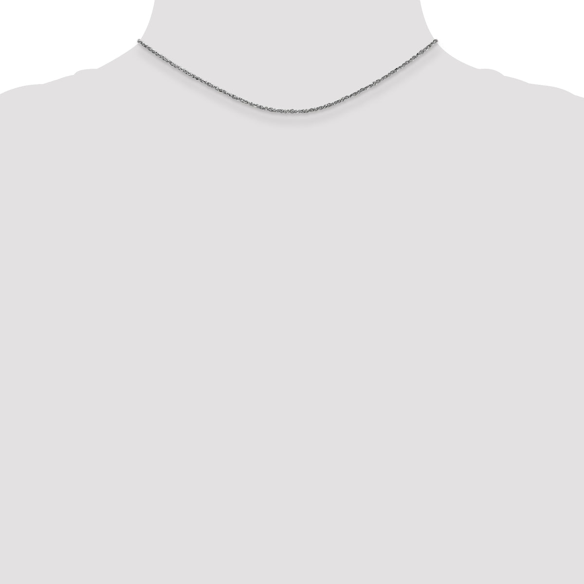 Gold (10K & 14K) Ropa Chain - 14k White Gold / 14 in / 1.7 mm