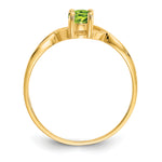 Gemstone Birthstone Ring - 14k Yellow Gold / Peridot