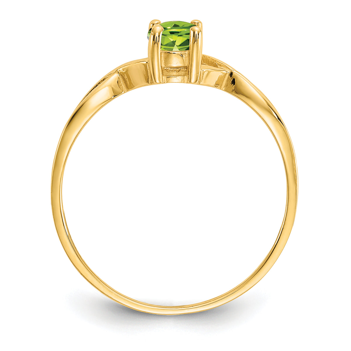 Gemstone Birthstone Ring - 14k Yellow Gold / Peridot