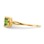 Gemstone Birthstone Ring - 14k Yellow Gold / Peridot