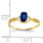 Gemstone Birthstone Ring - 14k Yellow Gold / Sapphire
