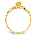 Gemstone Birthstone Ring - 14k Yellow Gold / Citrine