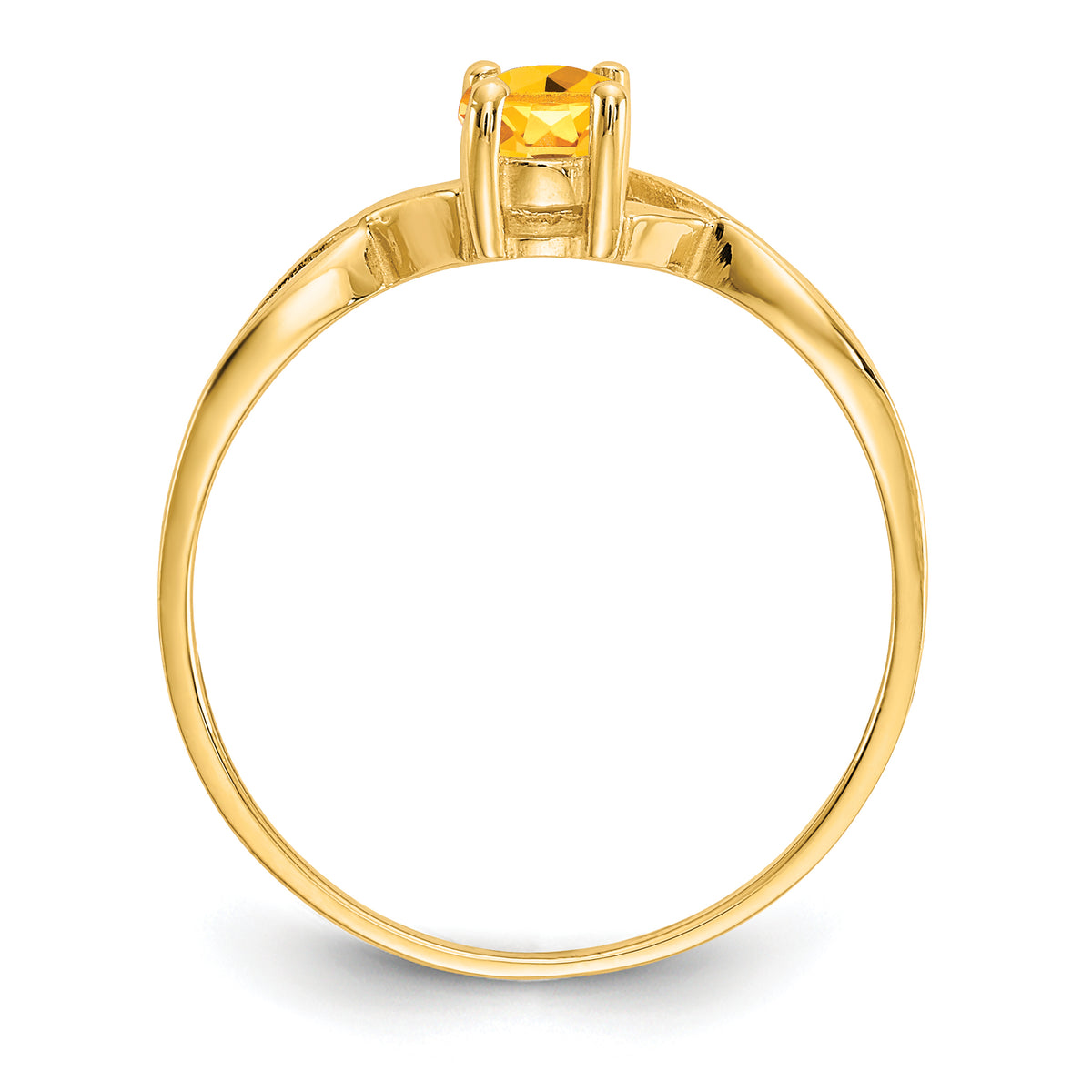 Gemstone Birthstone Ring - 14k Yellow Gold / Citrine