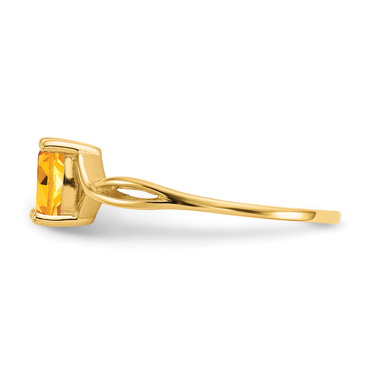 Gemstone Birthstone Ring - 14k Yellow Gold / Citrine