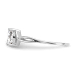 Gemstone Birthstone Ring - 14k White Gold / Topaz (White)