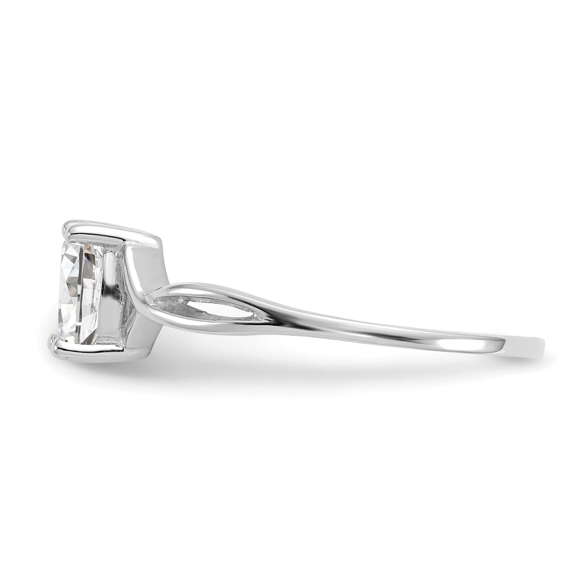 Gemstone Birthstone Ring - 14k White Gold / Topaz (White)
