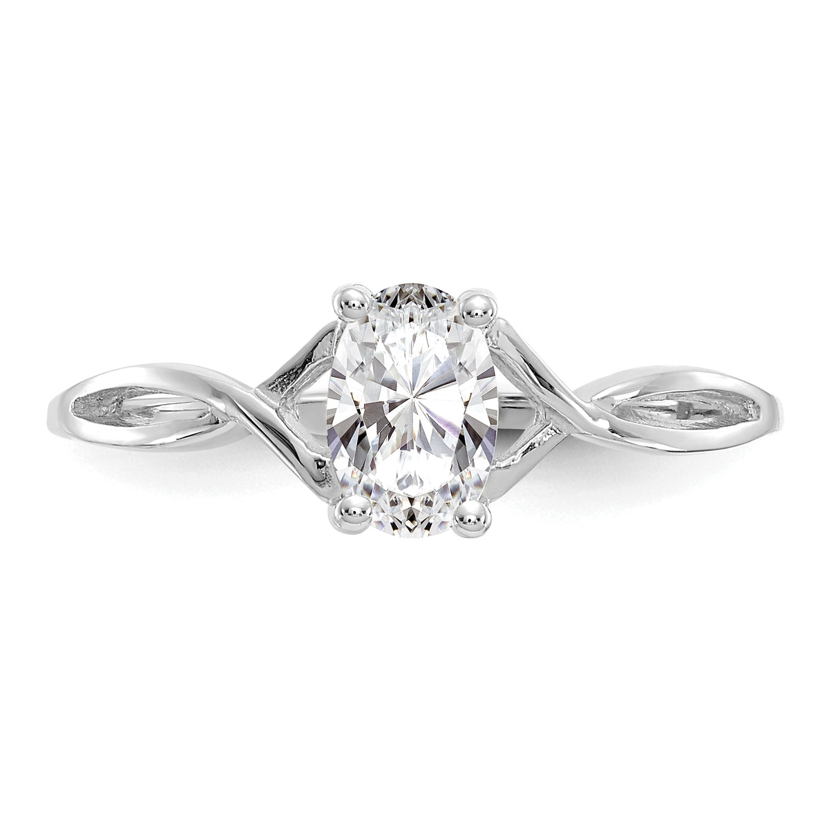 Gemstone Birthstone Ring - 14k White Gold / Topaz (White)