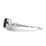Gemstone Birthstone Ring - 14k White Gold / Sapphire