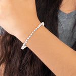 14k Madi K 3-4mm White Egg Shape Freshwater Cultured Pearl 6 inch Bracelet, view 6