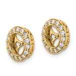 14k 1/3 carat A Diamond Circle Earring Jackets
